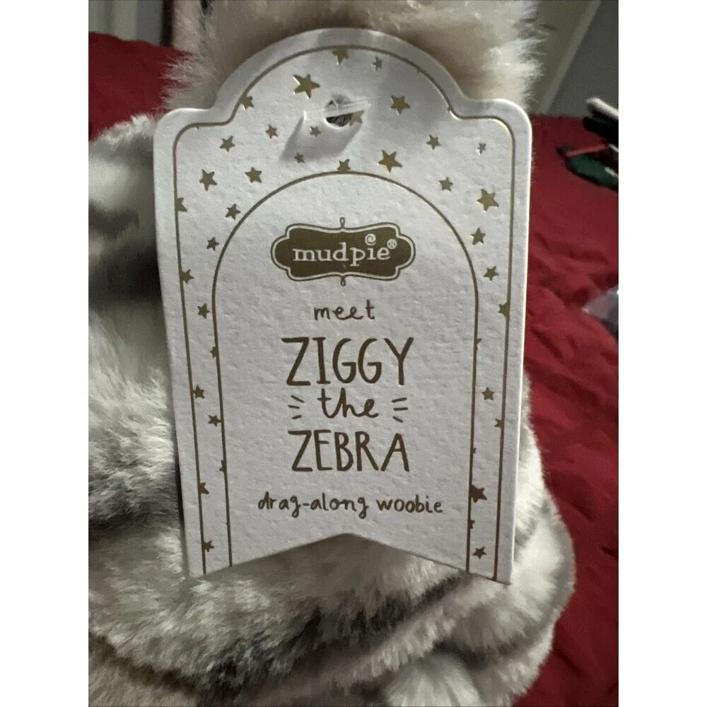 Mud Pie Ziggy The Zebra Drag A Long Woobie 🦓 Stuffed Animals 🧸 Toys